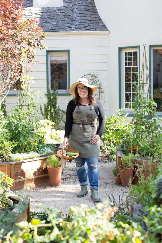 Ashley Irene, in the Heirloom Potager showcase garden