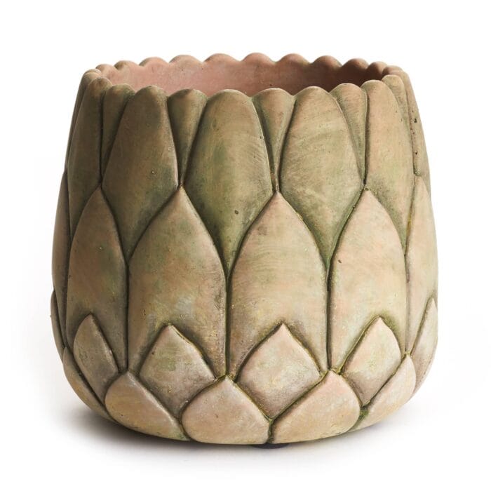 Weathered Garden Artichoke Pot Large